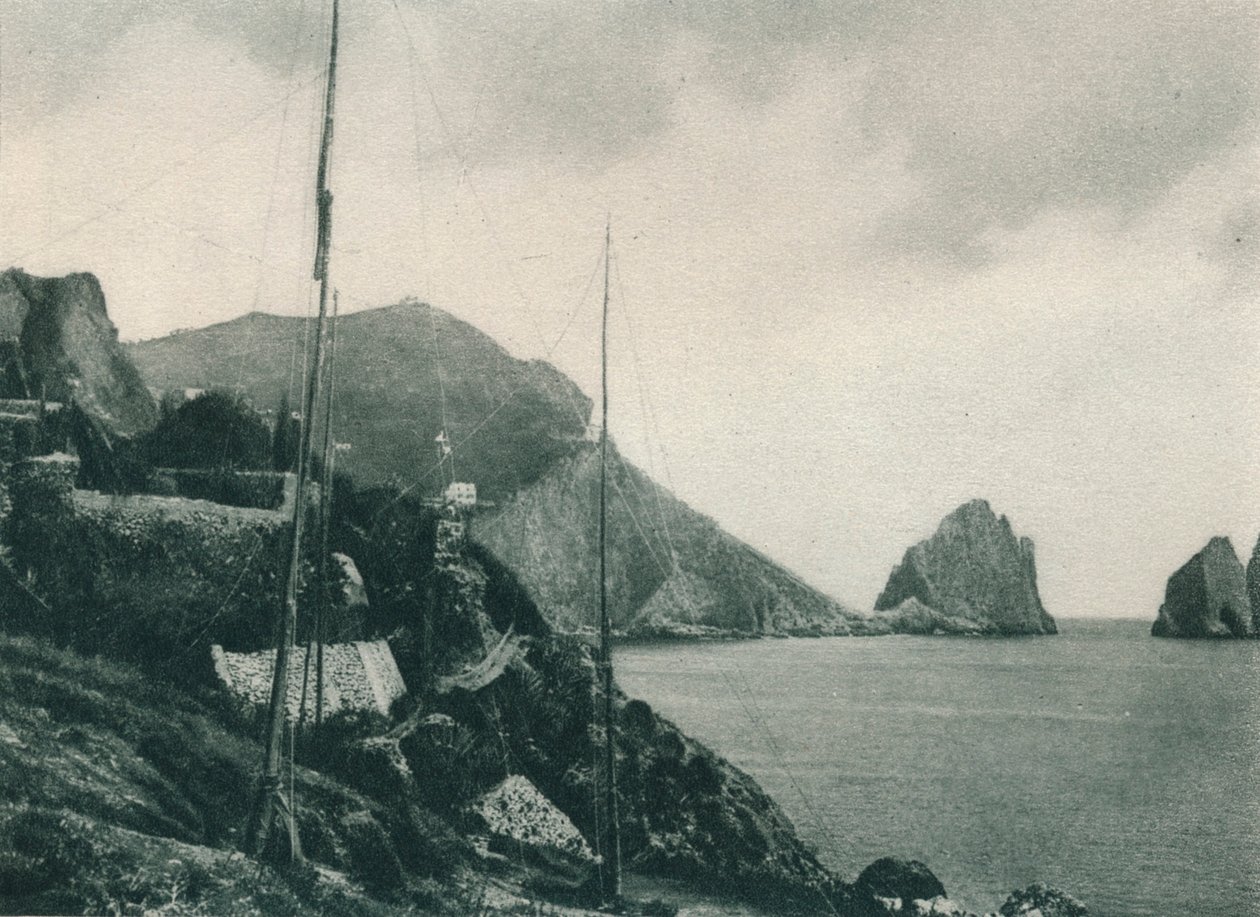 Marina Piccola madarászhálókkal, Capri, Olaszország, 1927 alkotó: Eugen Poppel