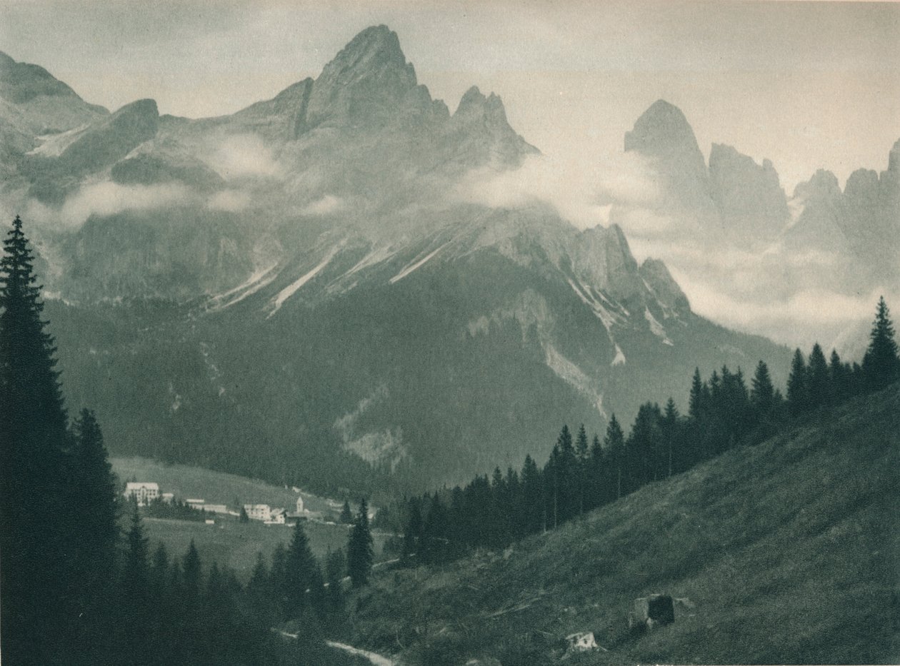 Pala Group, San Martino di Castrozza, Dolomitok, Olaszország, 1927 alkotó: Eugen Poppel