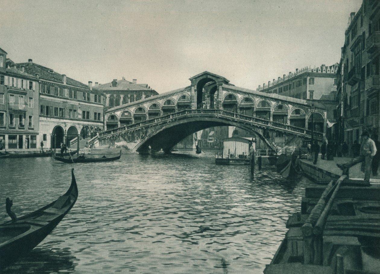 Rialto híd, Velence, Olaszország, 1927 alkotó: Eugen Poppel