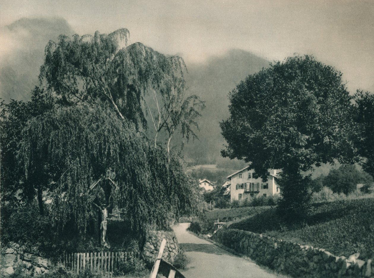 Út a tiroli kastélyhoz, Merano, Dél-Tirol, Olaszország, 1927 alkotó: Eugen Poppel