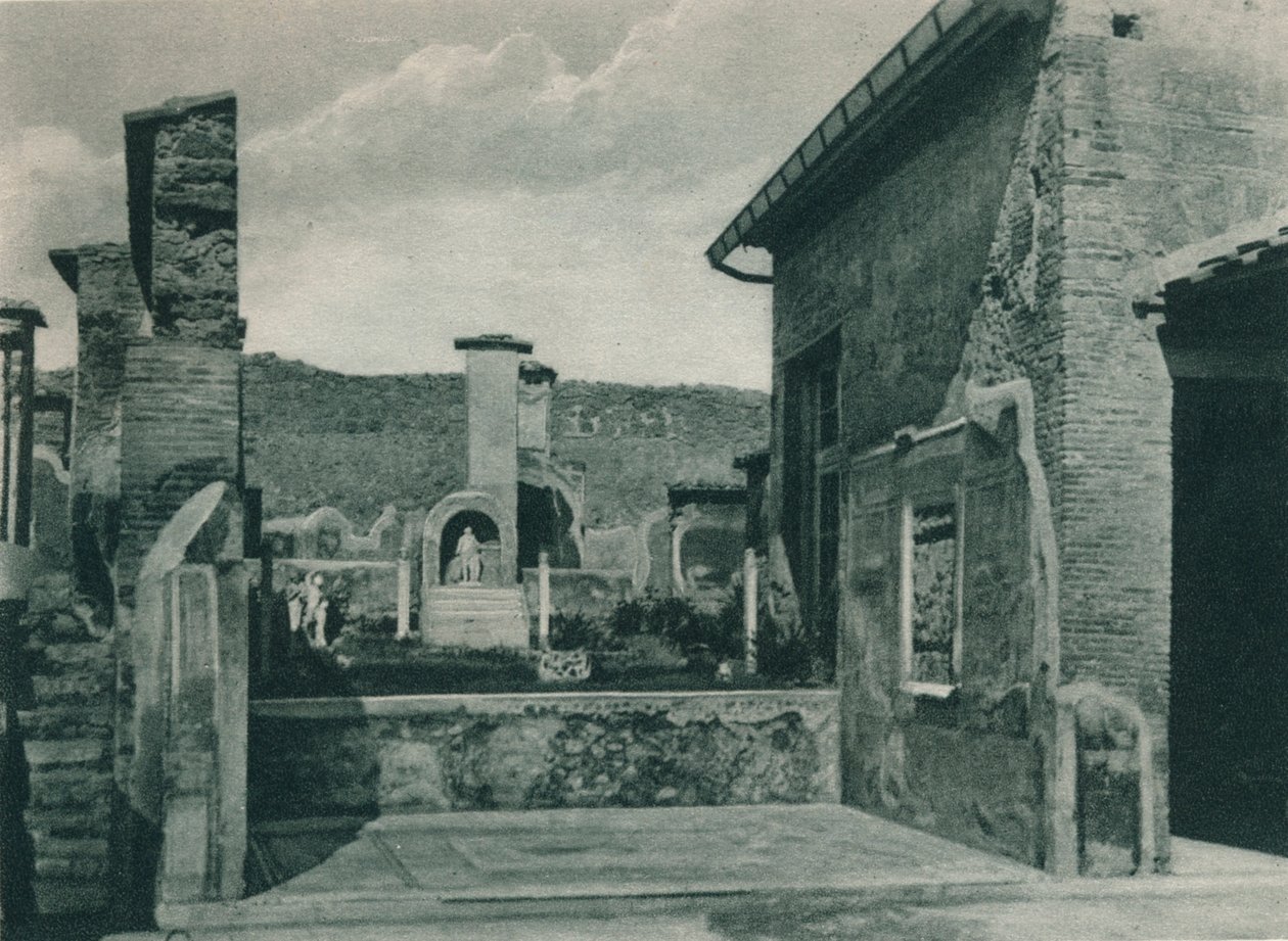 A fórumhoz vezető utca, Pompei, Olaszország, 1927 alkotó: Eugen Poppel