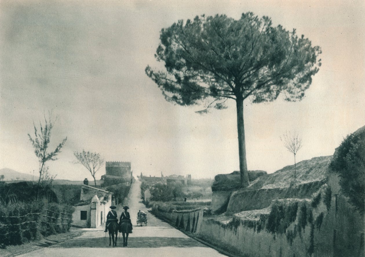 A Via Appia Appian Way, Róma, Olaszország, 1927 alkotó: Eugen Poppel