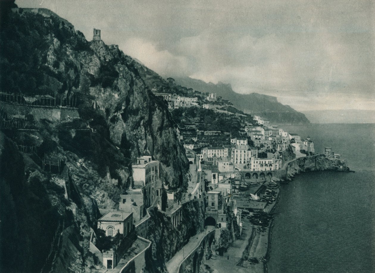 Amalfi látképe, Olaszország, 1927 alkotó: Eugen Poppel