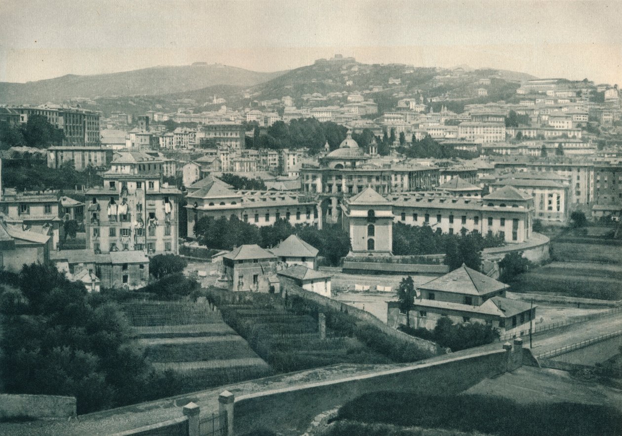Genova látképe, Olaszország, 1927 alkotó: Eugen Poppel