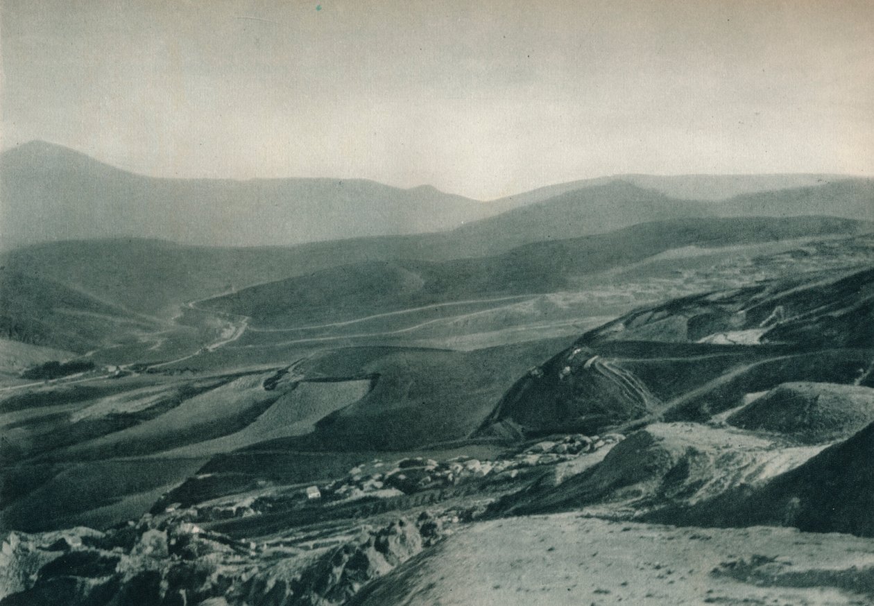 Kilátás a kénbányákra, Agrigento, Szicília, Olaszország, 1927 alkotó: Eugen Poppel