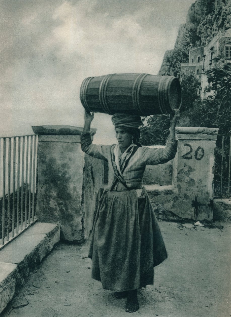 Vízhordó, Capri, Olaszország, 1927 alkotó: Eugen Poppel