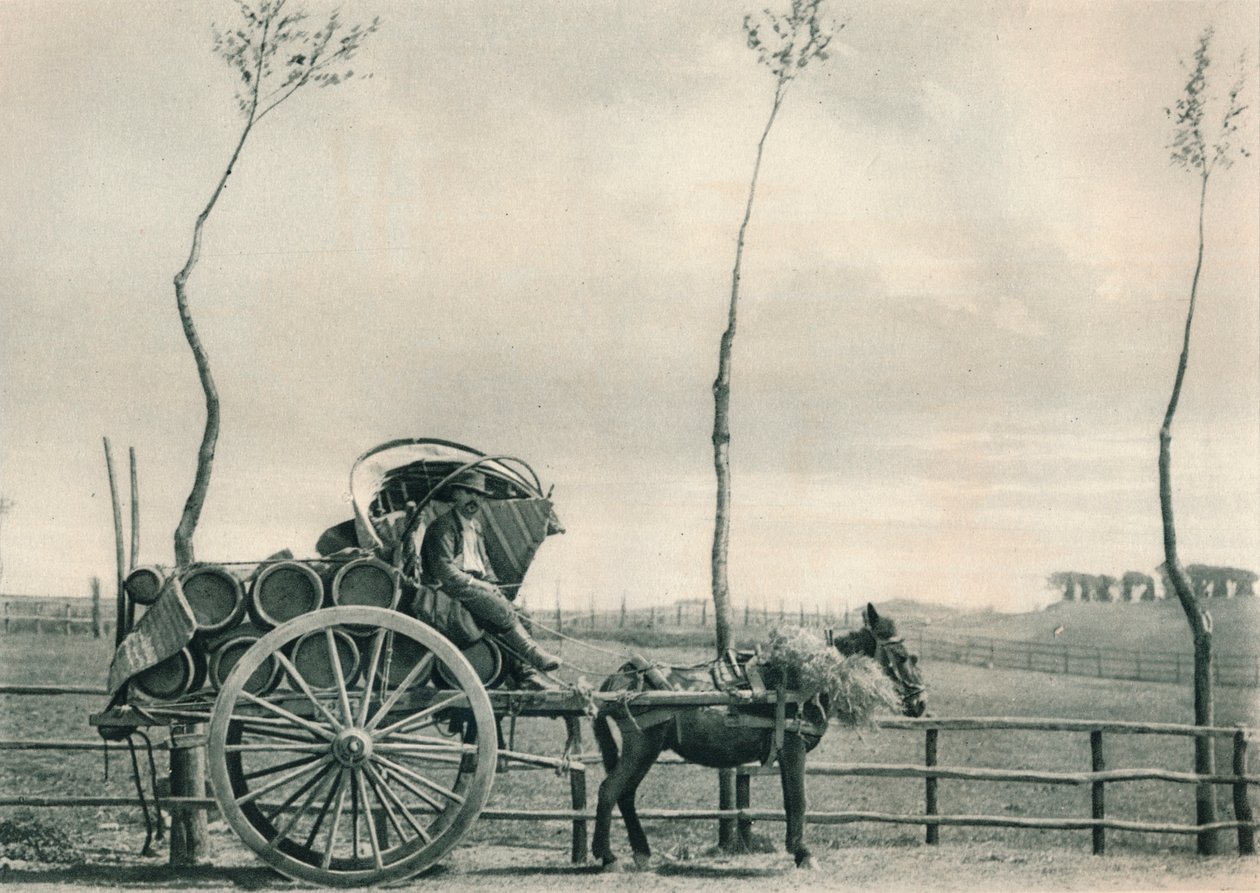 Borhordó a Campagna-ban, Róma, Olaszország, 1927 alkotó: Eugen Poppel
