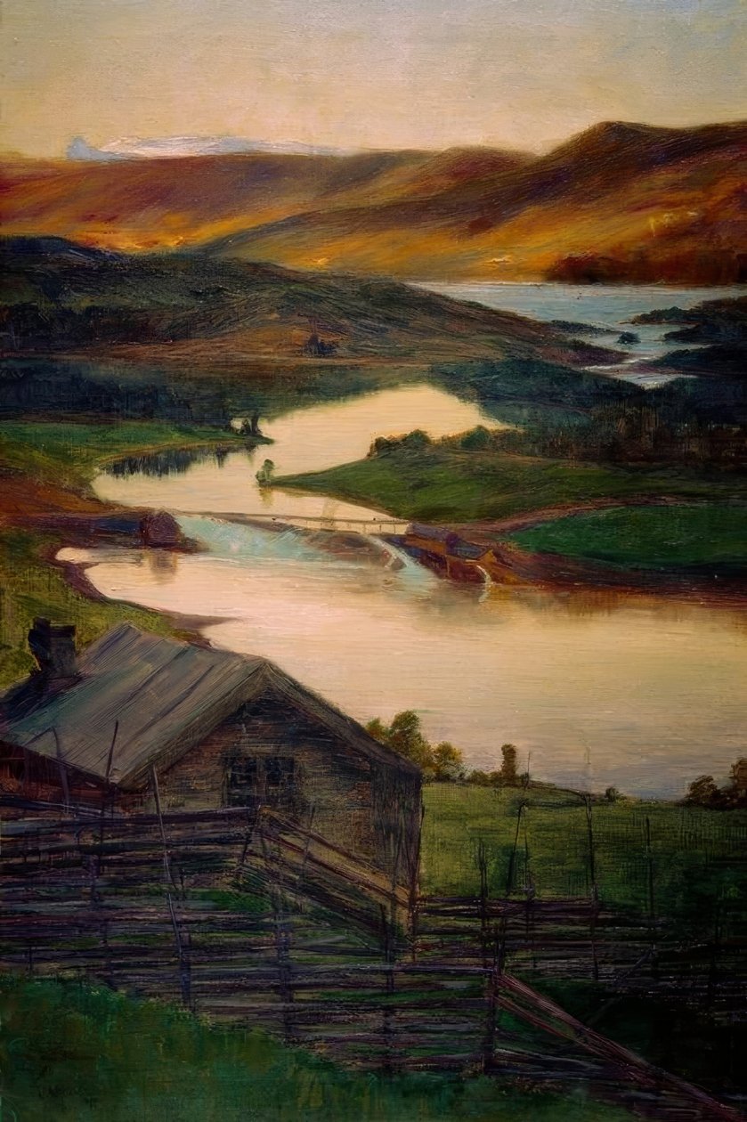 Fran Fossheim, Valdres, Vázlat alkotó: Eugen Prinz von Schweden