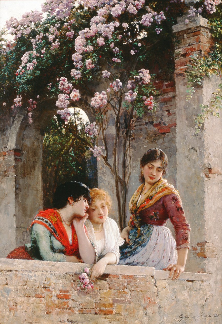 A teraszon alkotó: Eugen von Blaas