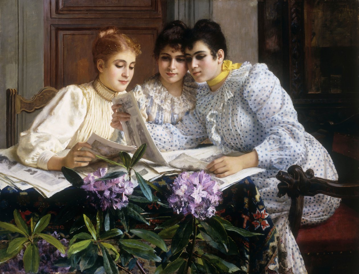 A Trousseau kiválasztása alkotó: Eugen von Blaas