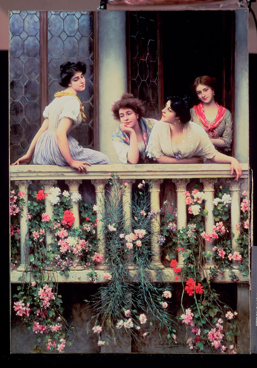Az erkély, 1911 alkotó: Eugen von Blaas
