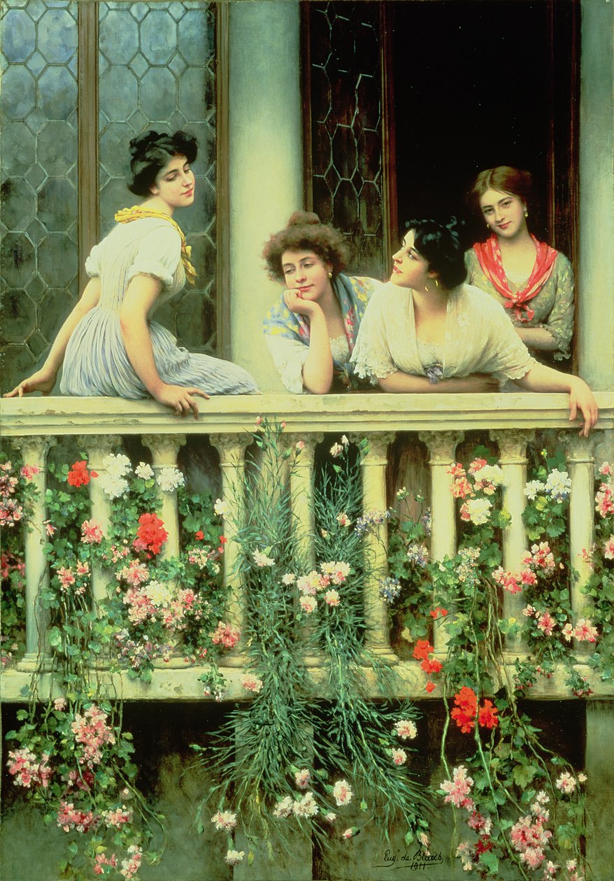 Az erkély, 1911 alkotó: Eugen von Blaas