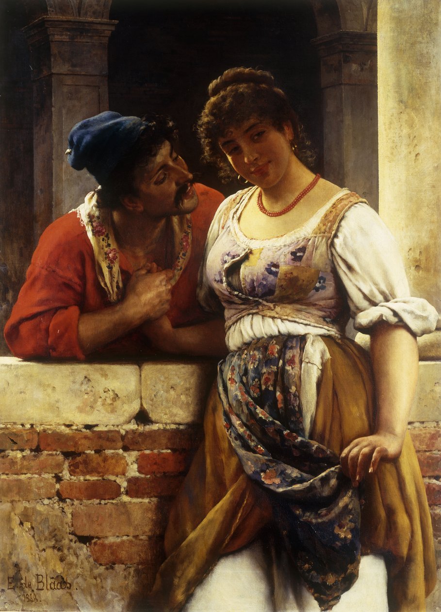 A javaslat, 1888 alkotó: Eugen von Blaas