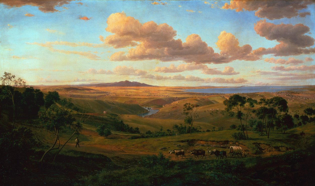 Geelong kilátása alkotó: Eugen von Guerard