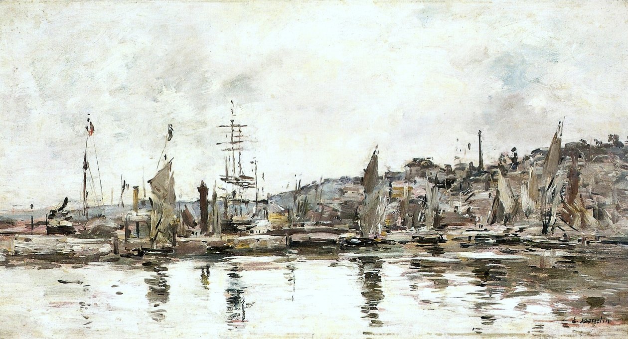 Honfleur - A kikötő alkotó: Eugene Louis Boudin