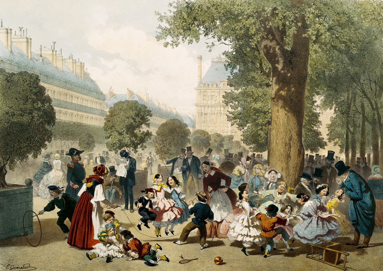 A Tuileriák, 1856 alkotó: Eugene Charles Francois Guerard