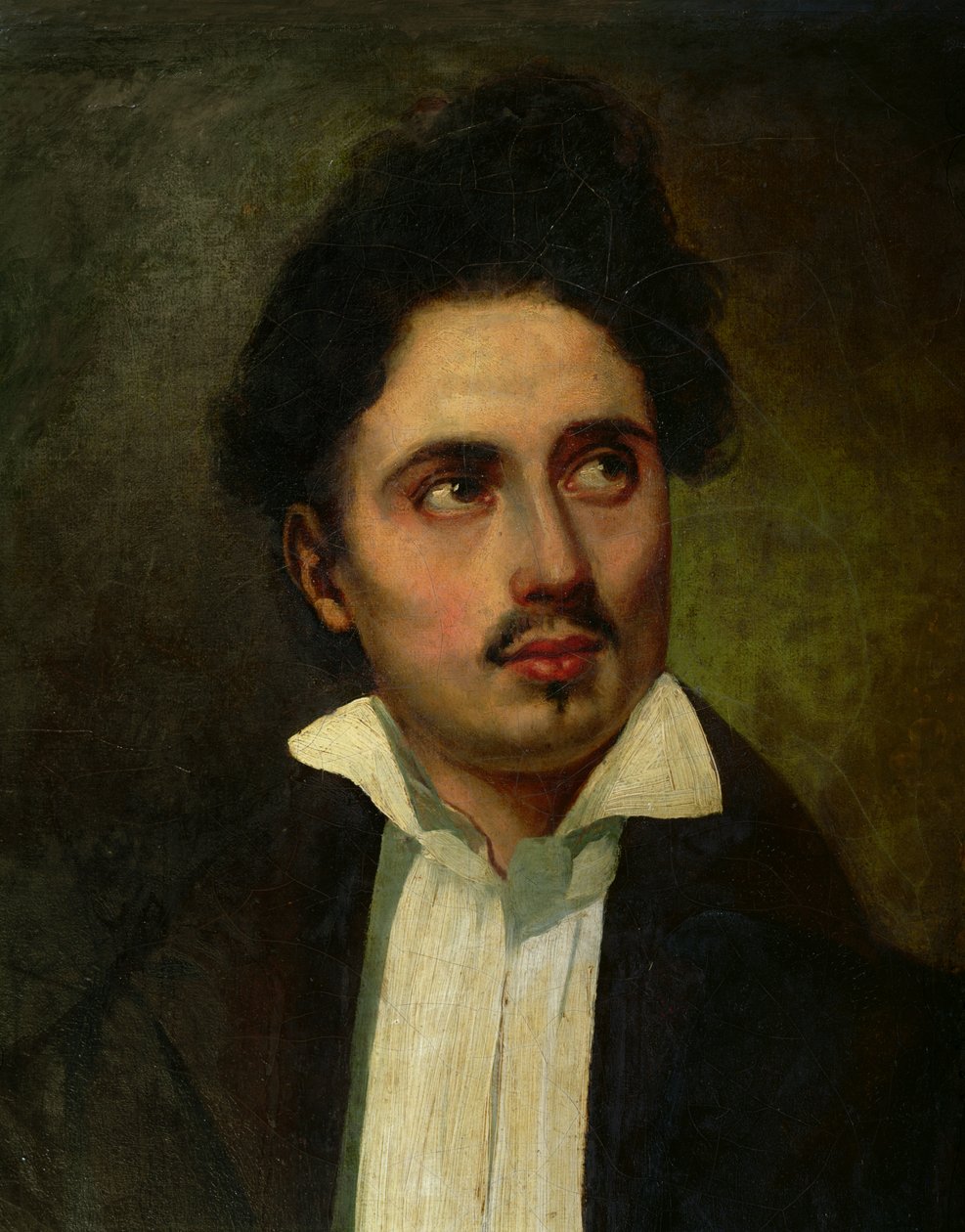 Alexandre Dumas Pere (1803-70) fiatal férfiként, 1825-30 körül alkotó: Ferdinand Victor Eugene Delacroix