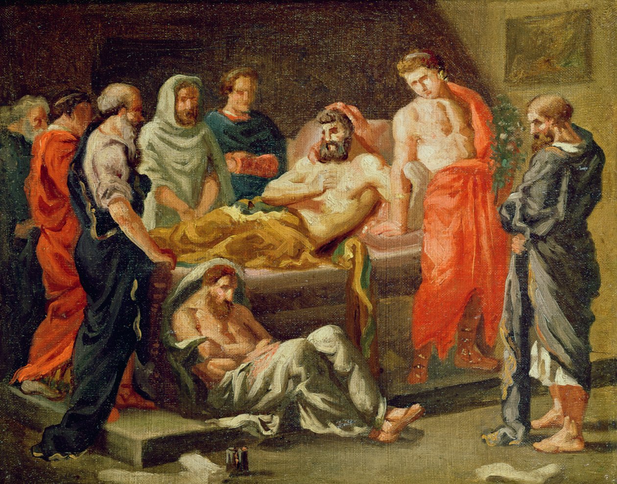 Marcus Aurelius halála (vázlat), 1843 körül alkotó: Ferdinand Victor Eugene Delacroix