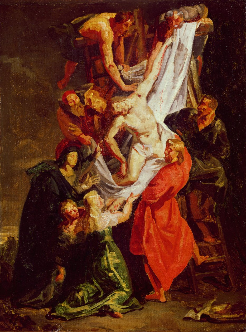 The Descent from the Cross, c.1843 alkotó: Ferdinand Victor Eugene Delacroix
