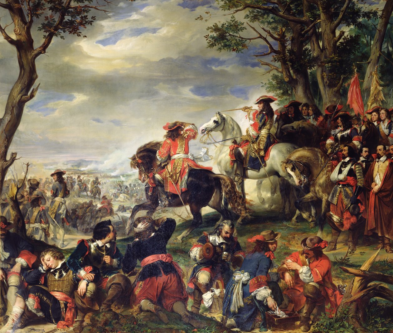 Marseille-i csata, 1693. október 4., 1837 alkotó: Eugene Deveria