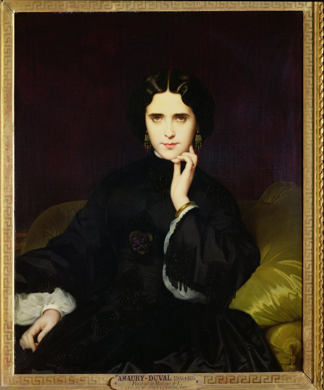 Jeanne de Tourbay (1837-1908) portréja 1862 alkotó: Eugene Emmanuel Amaury Duval