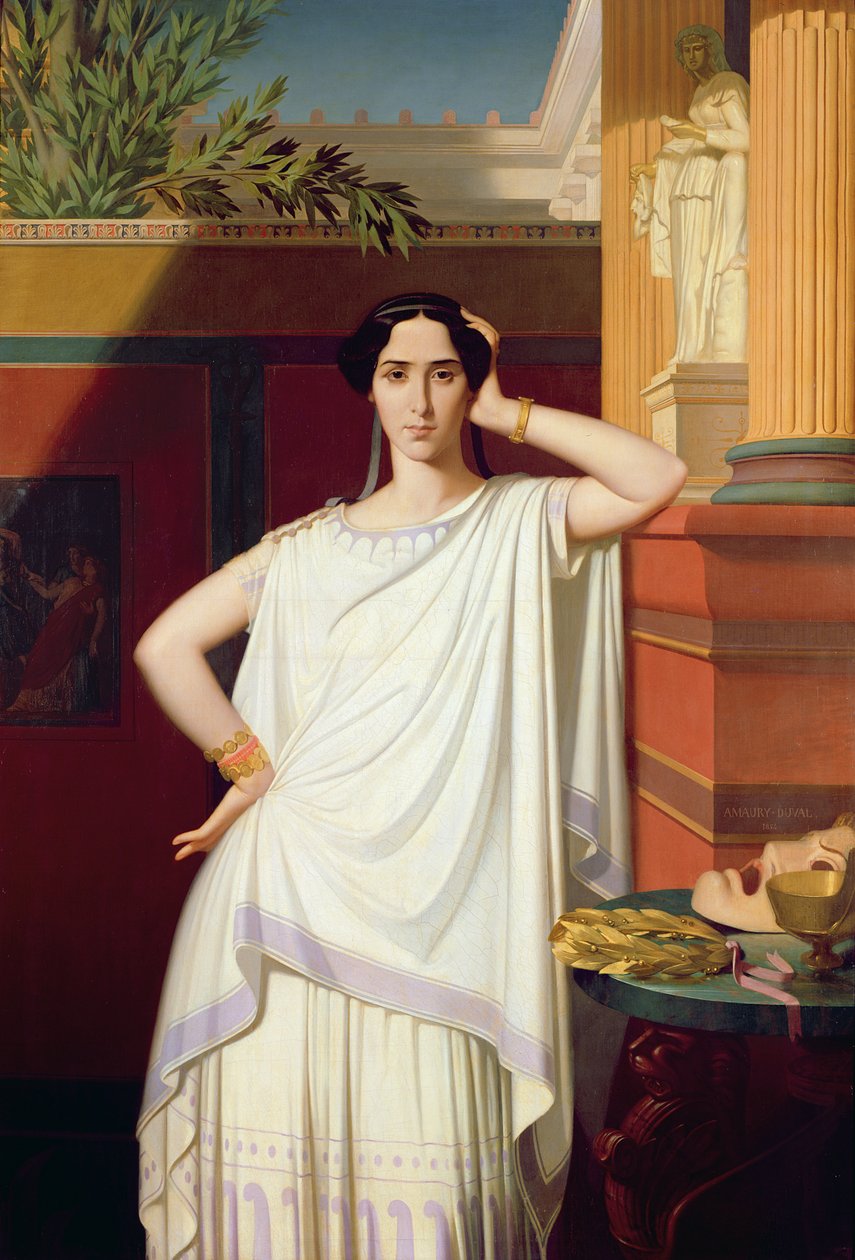 Tragédia vagy, Rachel portréja, 1854 alkotó: Eugene Emmanuel Amaury Duval