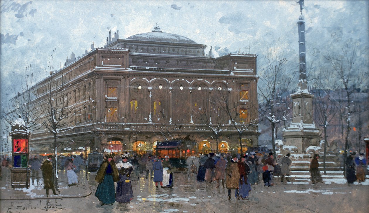 Place du Chatelet alkotó: Eugene Galien Laloue