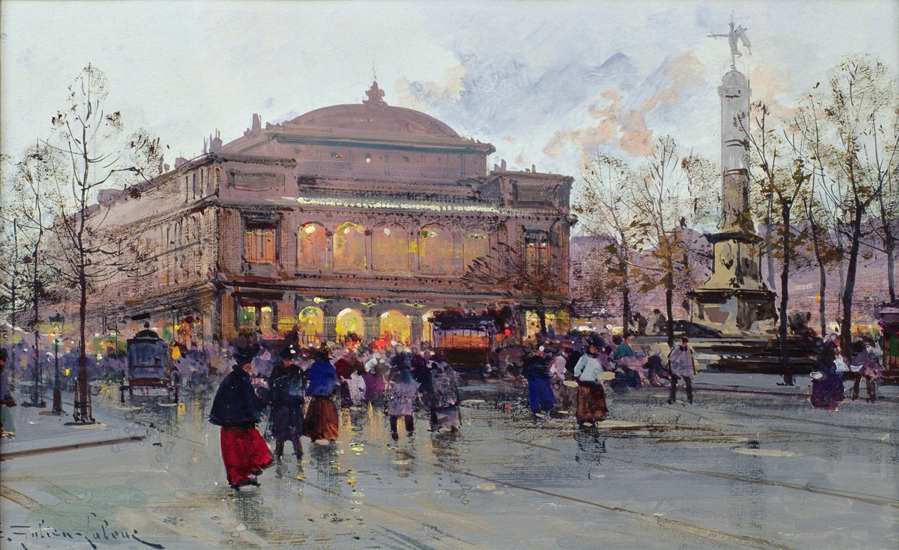 Chatelet tér alkotó: Eugene Galien Laloue
