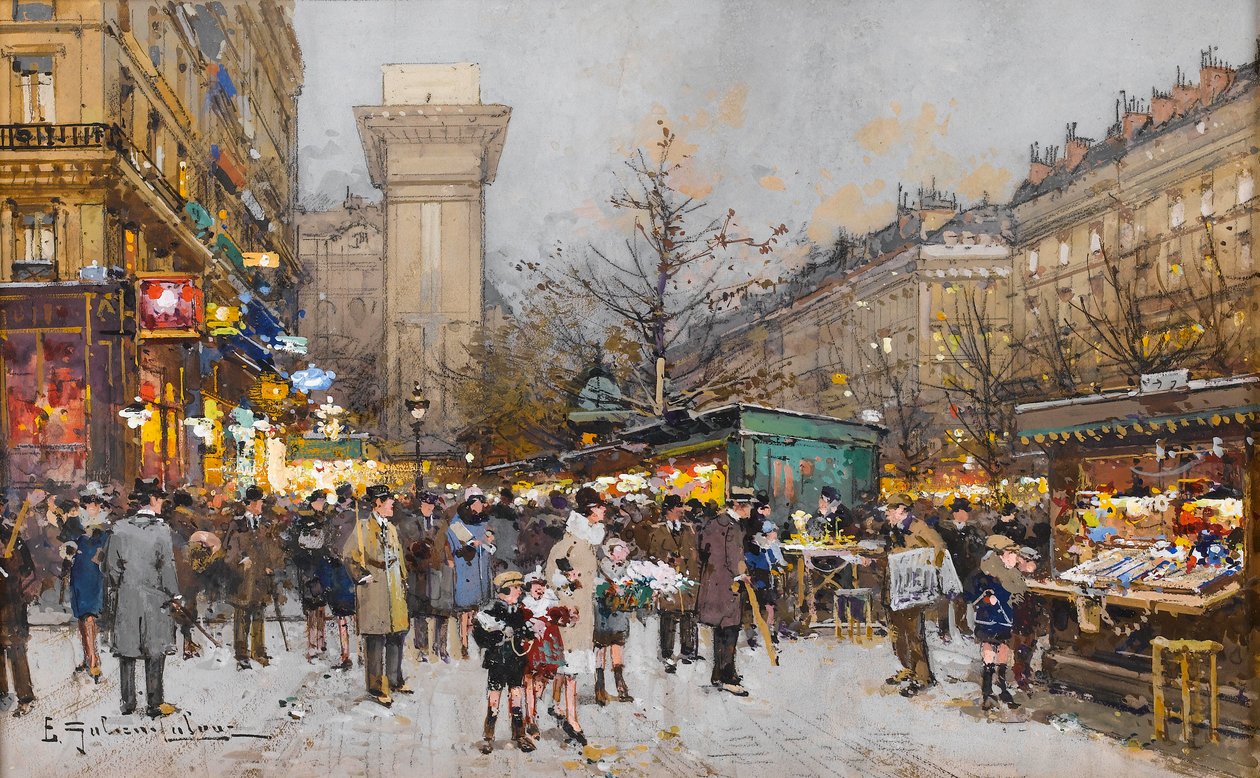 Porte Saint-Denis alkotó: Eugene Galien Laloue