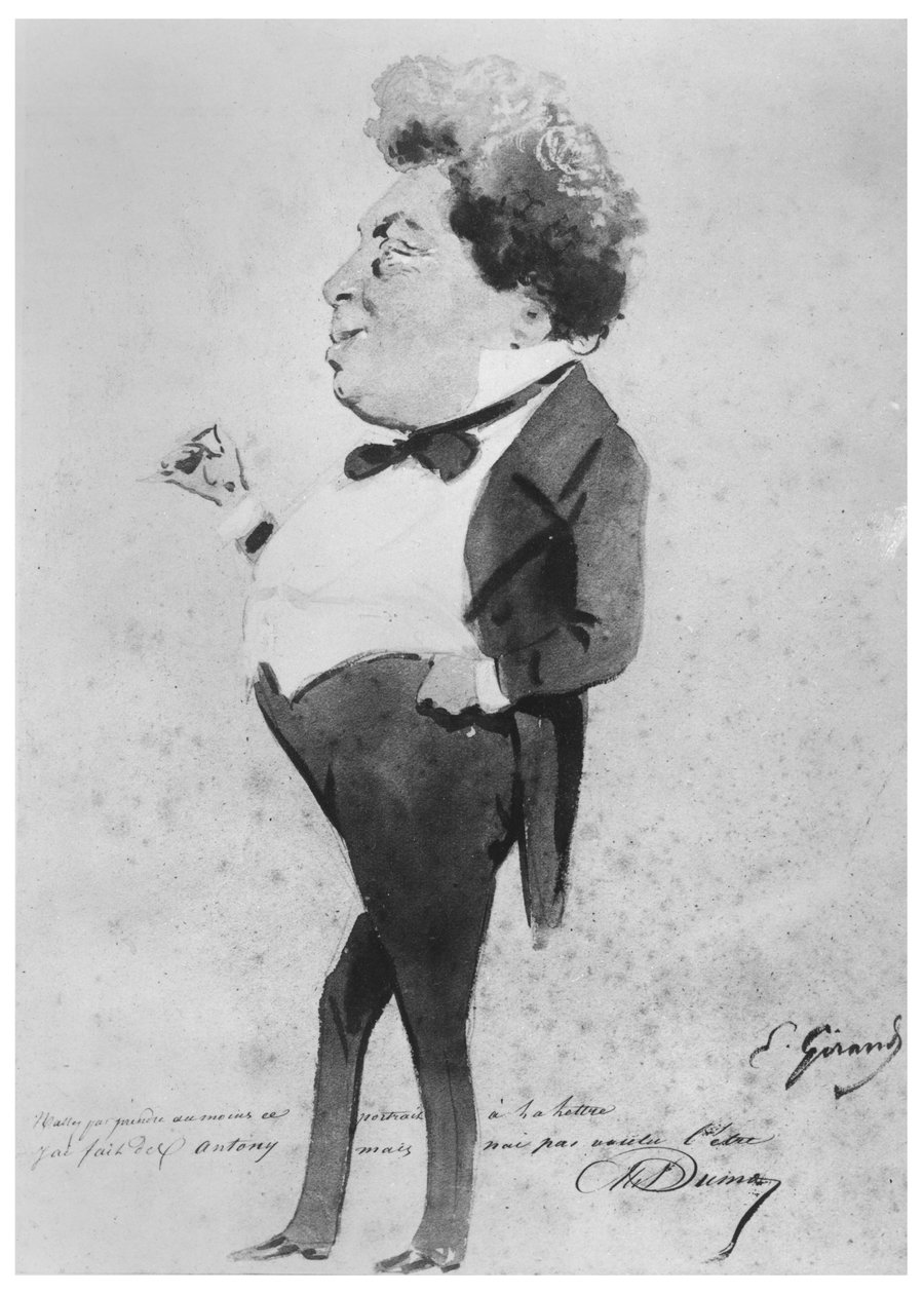 Alexandre Dumas karikatúrája, Fils alkotó: Pierre François Eugène Giraud