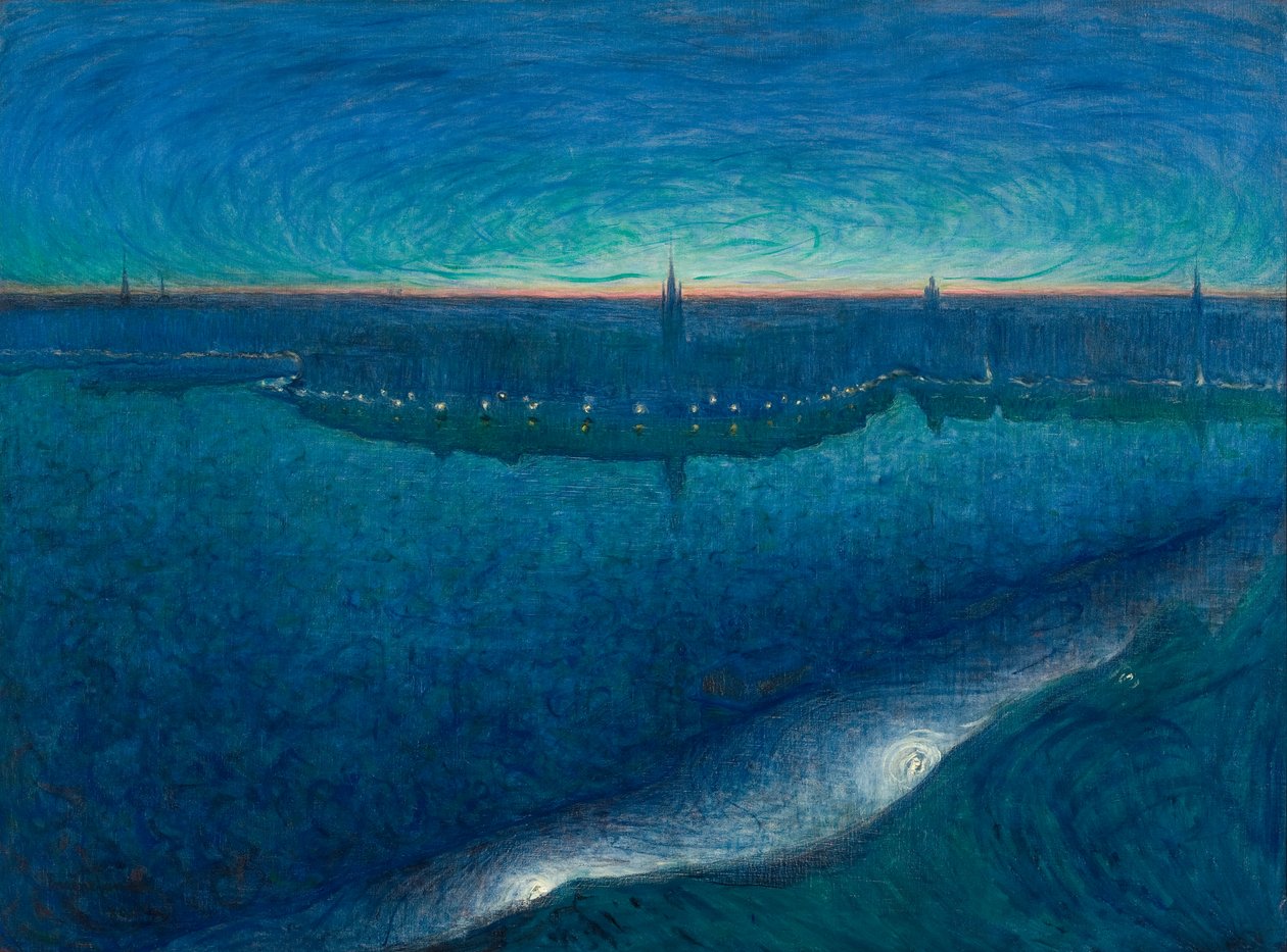 Hajnal Riddarfjarden felett Hajnal Riddarfjarden felett alkotó: Eugène Jansson