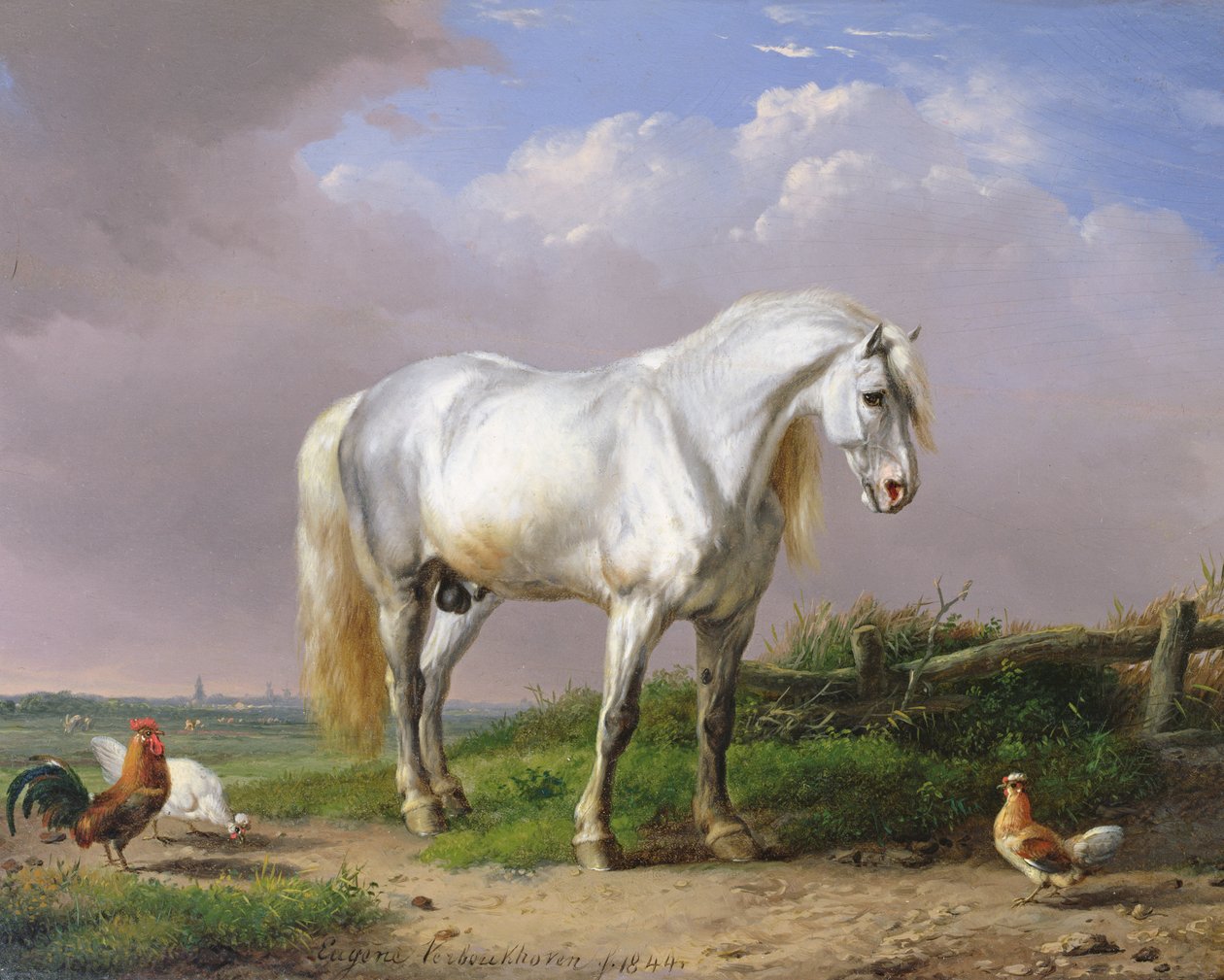 Szürke mén alkotó: Eugene Joseph Verboeckhoven