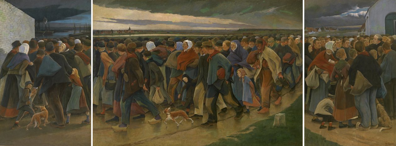 Kivándorlók alkotó: Eugene Laermans