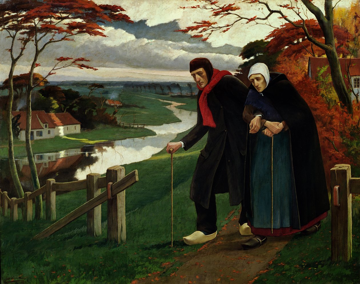 Az ősz vége avagy, A vak, 1889 alkotó: Eugene Laermans