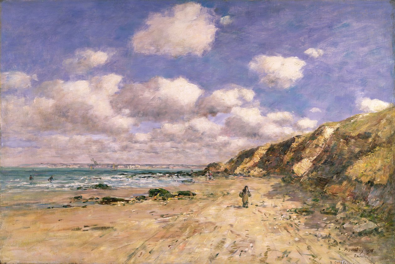 Egy strand Trouville közelében, 1895 alkotó: Eugene Louis Boudin