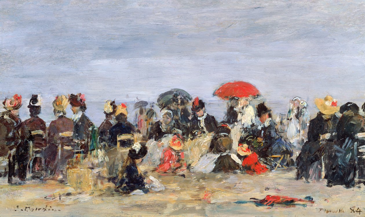 Figurák a tengerparton, 1884 alkotó: Eugene Louis Boudin