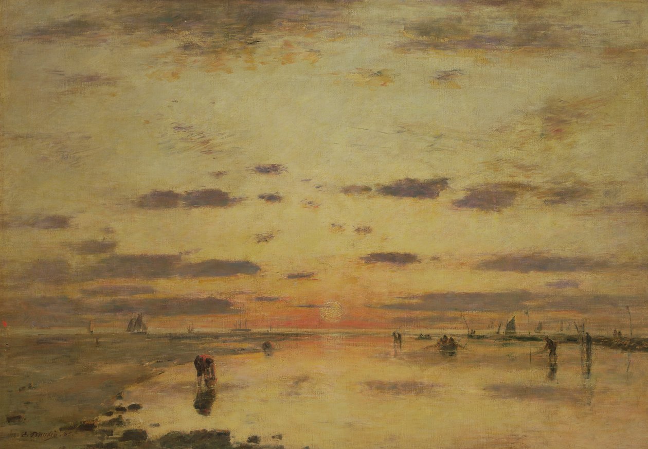 Apály és naplemente, 1885 alkotó: Eugene Louis Boudin