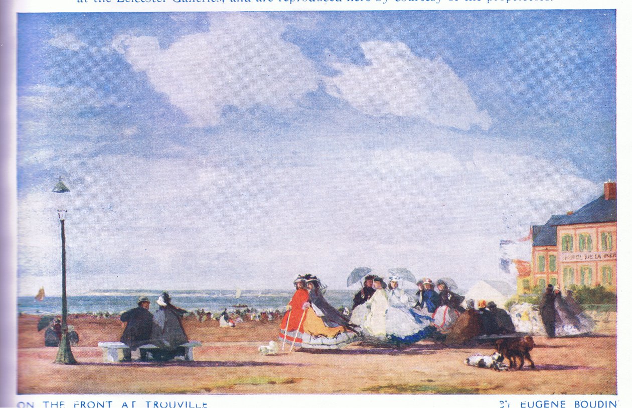 A fronton Trouville-ben alkotó: Eugene Louis Boudin