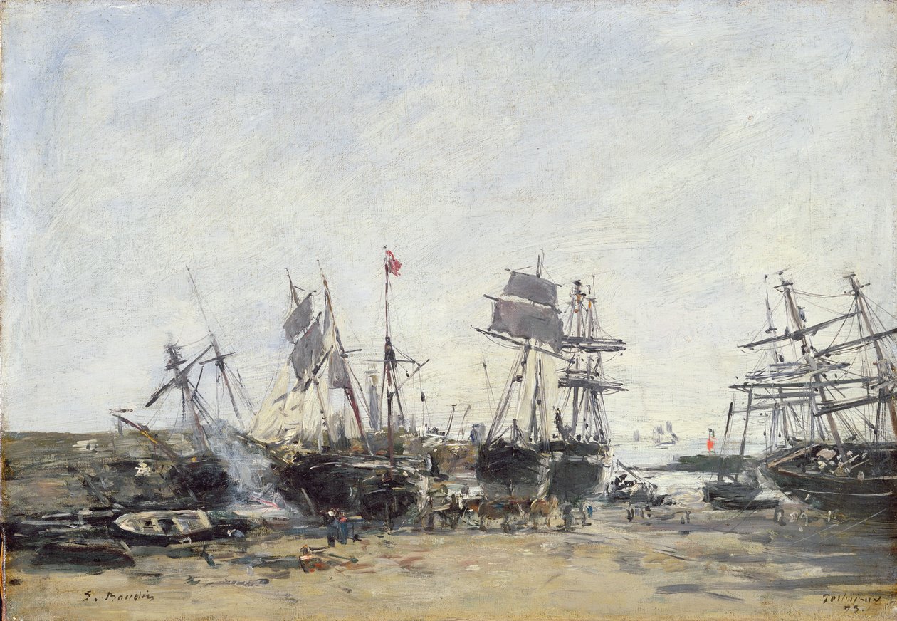 Portrieux, 1873 körül alkotó: Eugene Louis Boudin