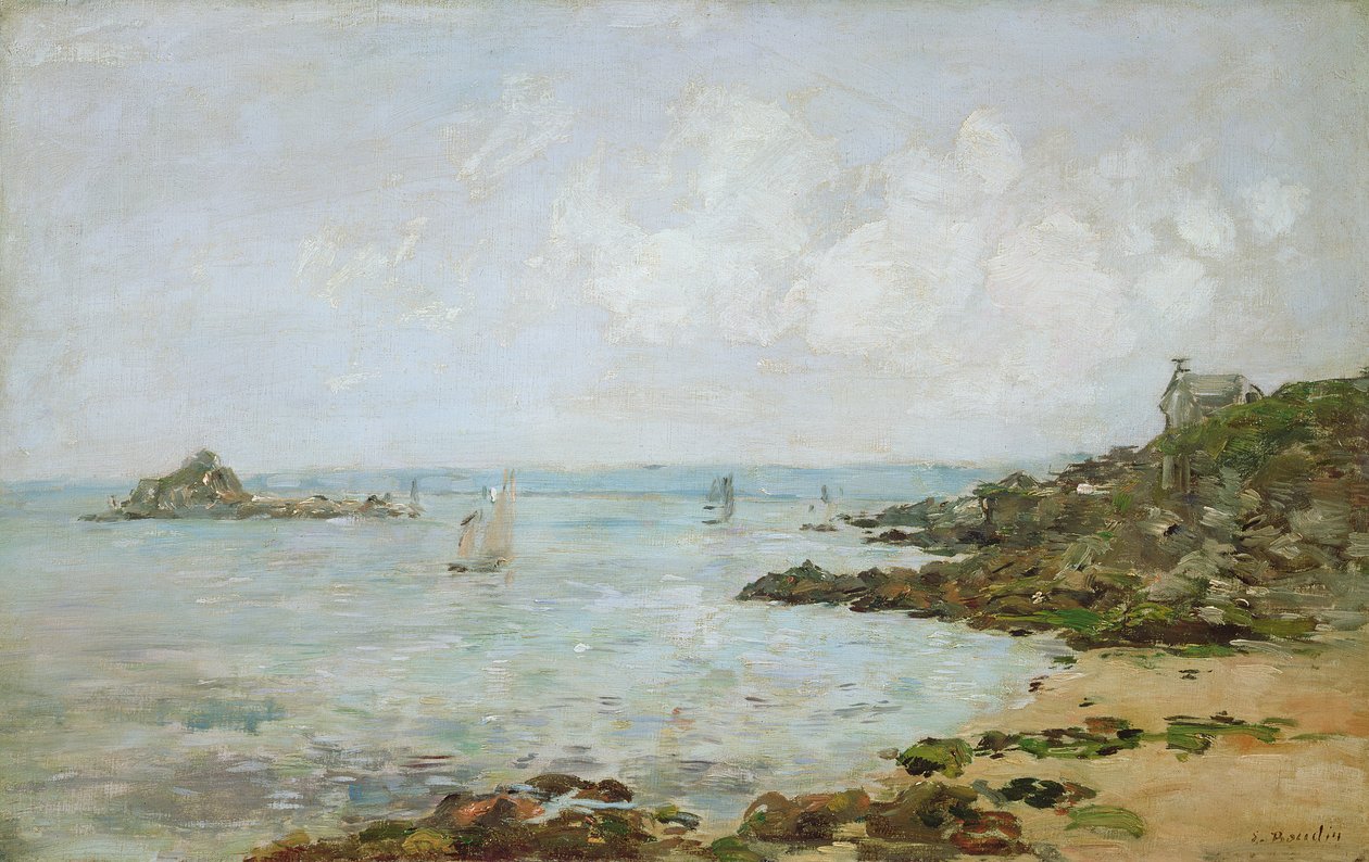 A Douarnenez-öböl és az Ile Tristan alkotó: Eugene Louis Boudin