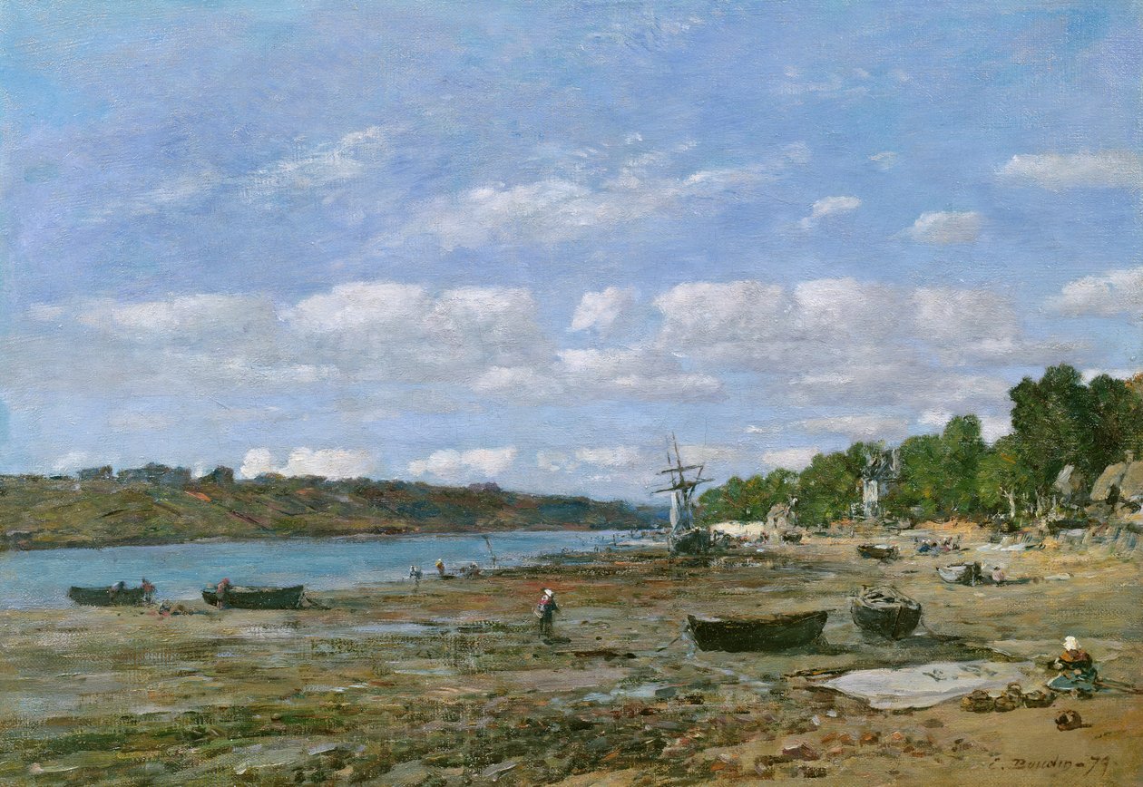 A tengerpart apálykor, 1879 alkotó: Eugene Louis Boudin