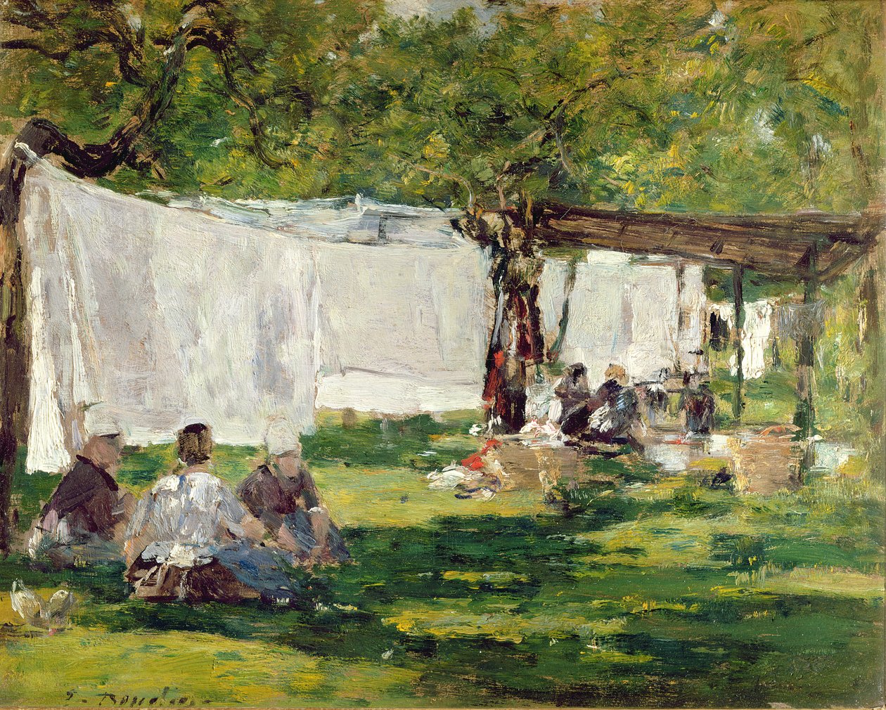 A Collise St. Simeon mosoda (olaj) alkotó: Eugene Louis Boudin