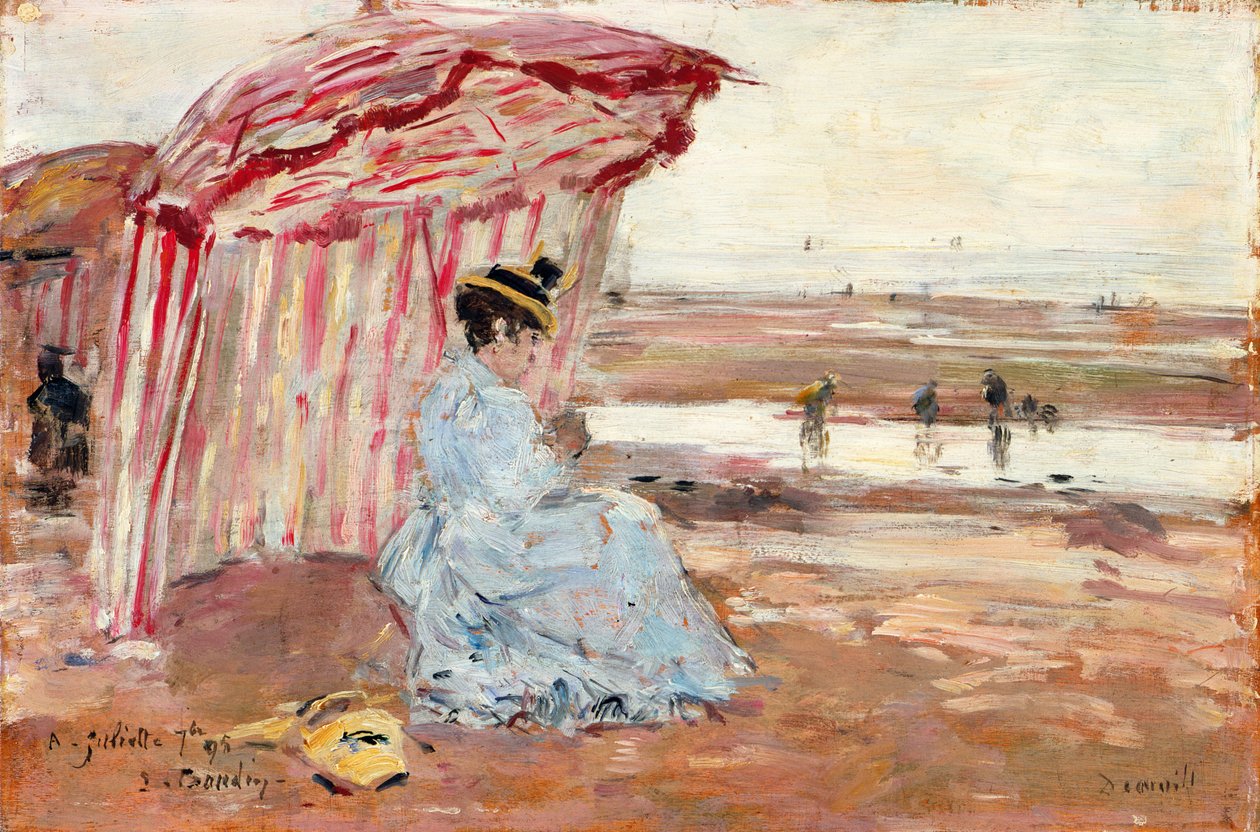 Nő a napernyő alatt, 1895 alkotó: Eugene Louis Boudin