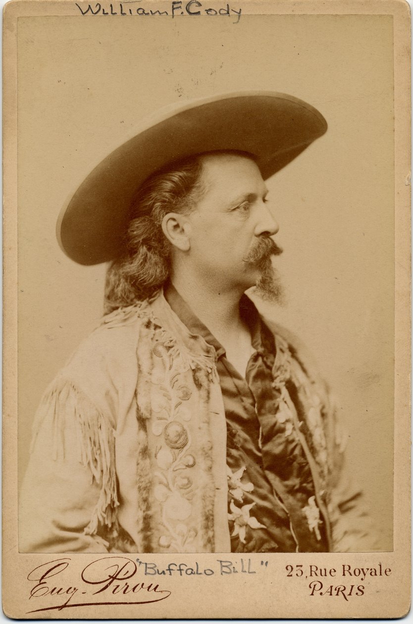 William Frederick Cody, Buffalo Bill (1846-1917), amerikai katona és előadóművész (albumnyomat) alkotó: Eugene Pirou