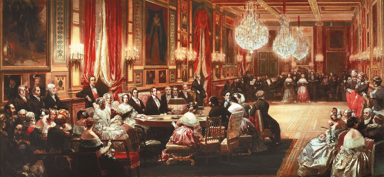 Franciaország, Versailles, koncert Viktória brit királynő tiszteletére a Chateau d