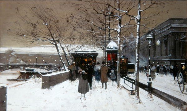 Szajna rakpart alkotó: Eugene Galien Laloue