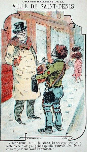 A becsületes gyermek, 1900 körül (színes litó) alkotó: Eugene (after) Oge