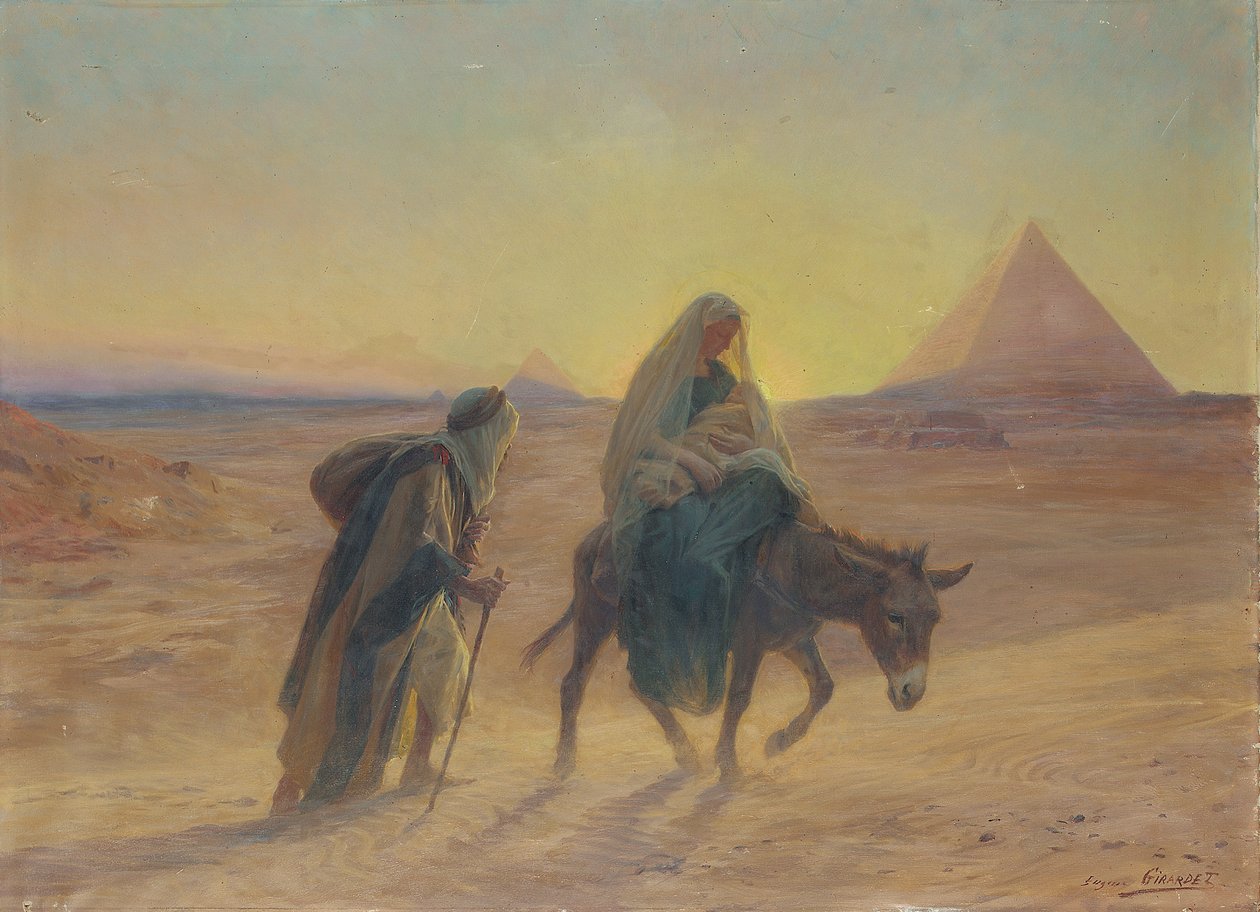 Repülés Egyiptomba alkotó: Eugene Alexis Girardet