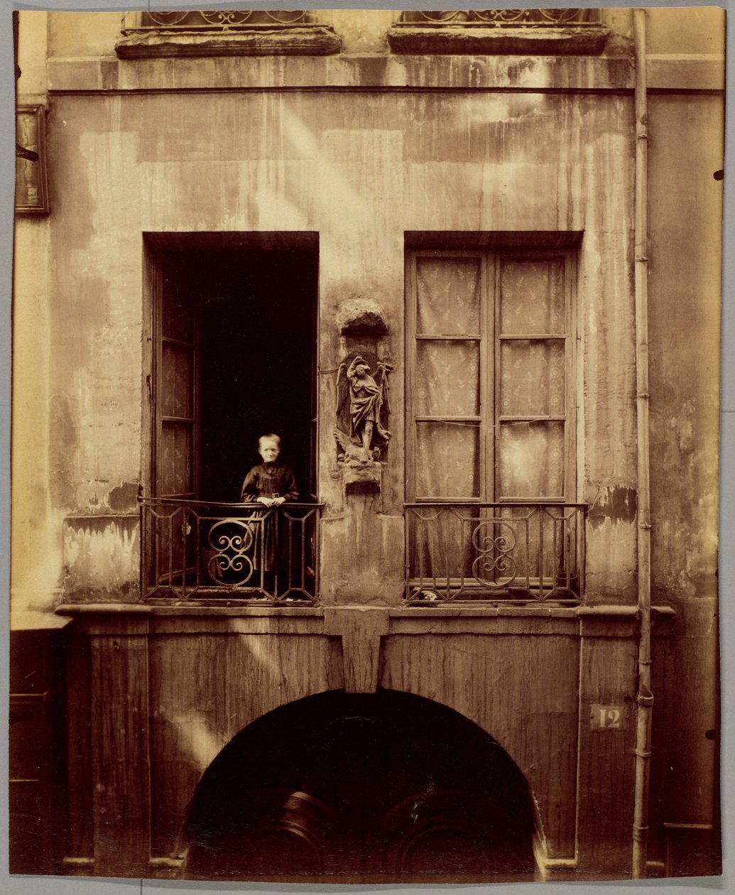 Az egykori Collège de Chanac, rue de Bièvre 12. alkotó: Eugène Atget