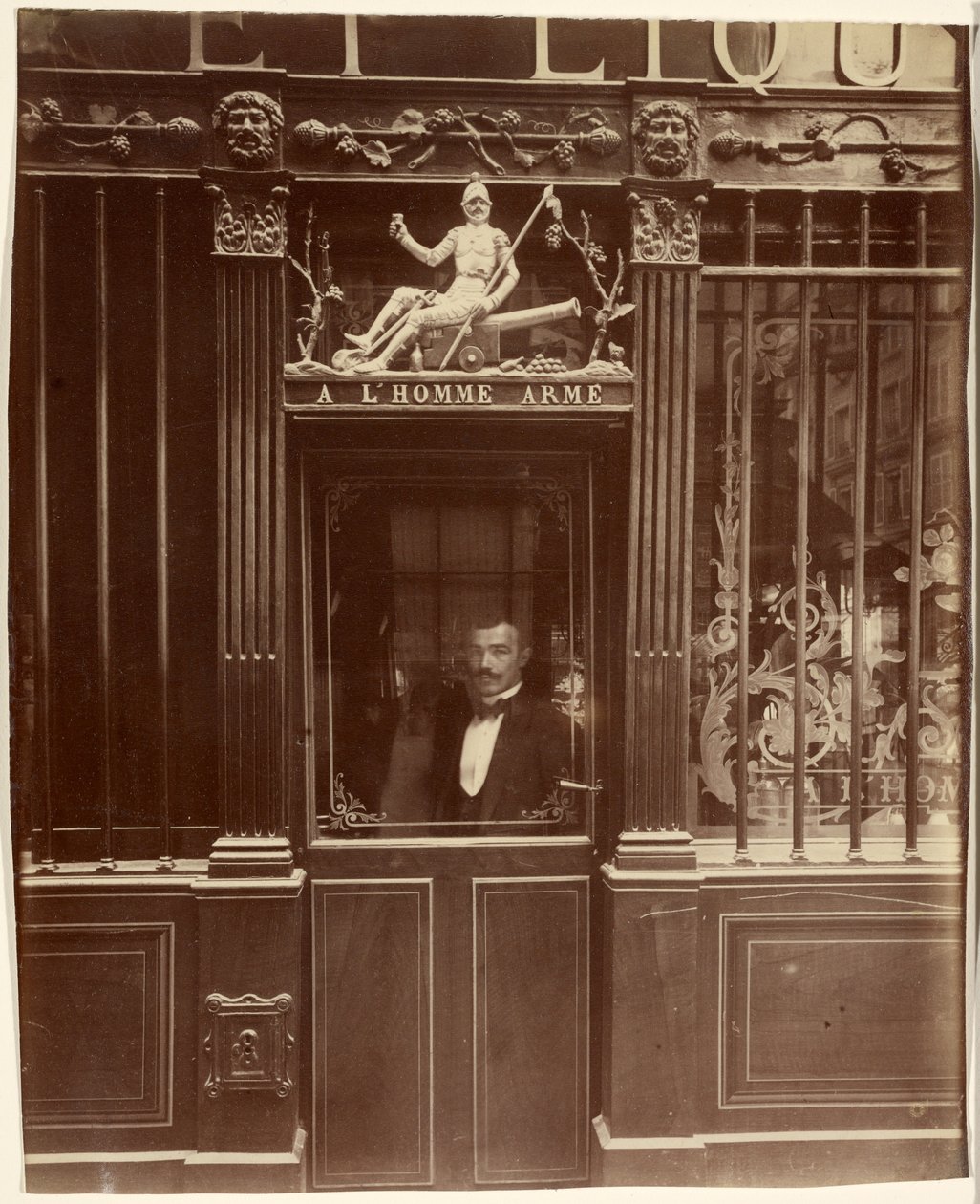 Kávéház, rue des Blancs-Manteaux 25. alkotó: Eugène Atget